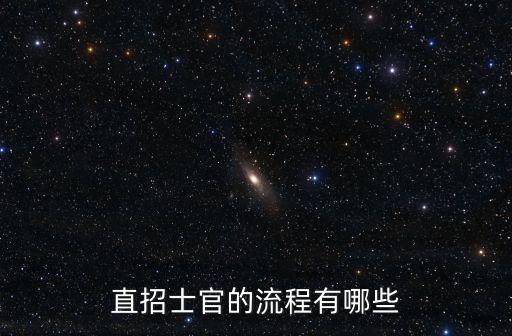 直招士官的流程有哪些
