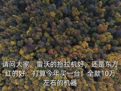請問大家，雷沃的拖拉機好，還是東方紅的好，打算今年買一臺！全款10萬左右的機器