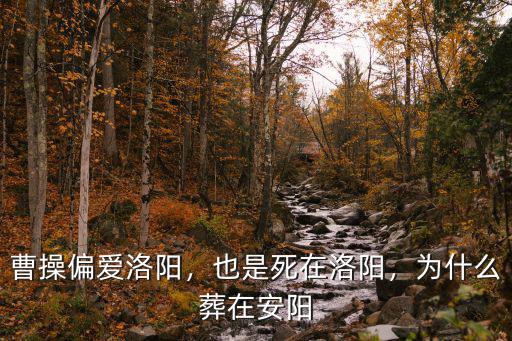 曹操偏愛洛陽，也是死在洛陽，為什么葬在安陽