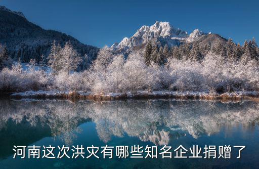 楚河河南洪災(zāi)捐了多少,河南洪災(zāi)你捐款了嗎