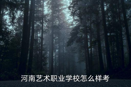 河南藝術(shù)職業(yè)學(xué)校怎么樣考