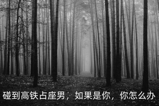 碰到高鐵占座男，如果是你，你怎么辦