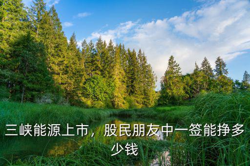 三峽能源上市，股民朋友中一簽?zāi)軖甓嗌馘X