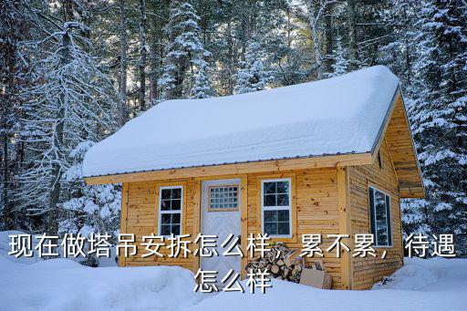 現在做塔吊安拆怎么樣，累不累，待遇怎么樣