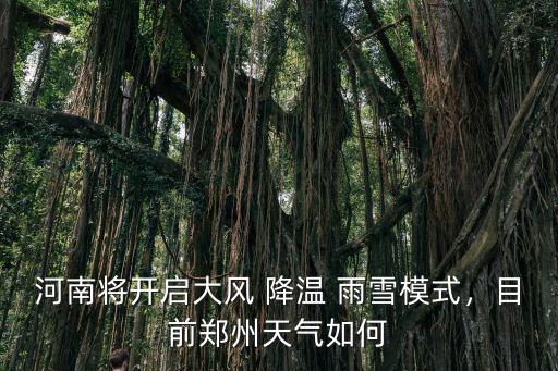 我知道河南的天氣現(xiàn)在怎么樣,怎么形容河南的天氣