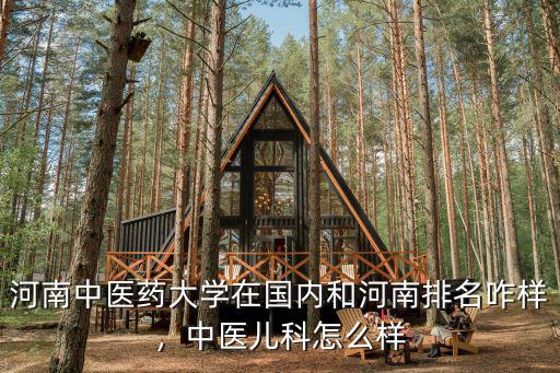 河南中醫藥大學在國內和河南排名咋樣，中醫兒科怎么樣