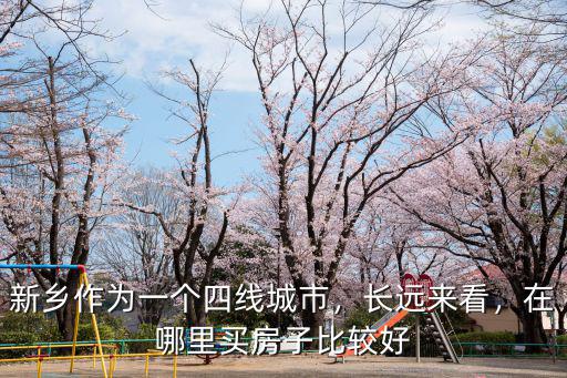 新鄉作為一個四線城市，長遠來看，在哪里買房子比較好