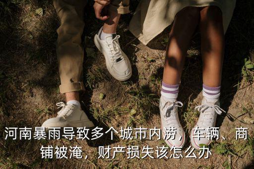 河南暴雨導致多個城市內澇，車輛、商鋪被淹，財產損失該怎么辦