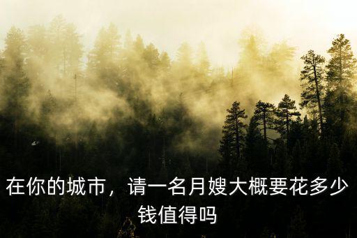在你的城市，請一名月嫂大概要花多少錢值得嗎