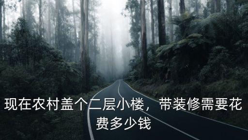 現(xiàn)在農(nóng)村蓋個二層小樓，帶裝修需要花費多少錢