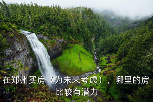 在鄭州買房（為未來考慮），哪里的房比較有潛力