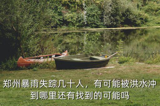 鄭州暴雨失蹤幾十人，有可能被洪水沖到哪里還有找到的可能嗎
