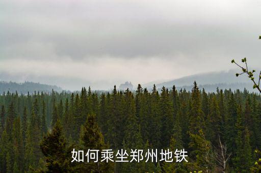 鄭州地鐵遇多少人,如何乘坐鄭州地鐵