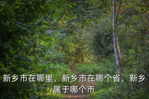 河南省新鄉屬于哪里,新鄉屬于哪個市