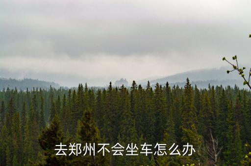 去鄭州不會坐車怎么辦