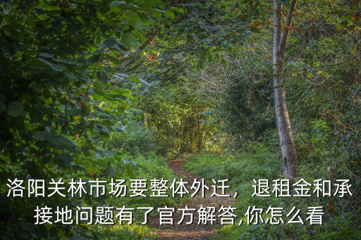 洛陽(yáng)市場(chǎng)外遷承接地在哪里,洛陽(yáng)關(guān)林市場(chǎng)要整體外遷