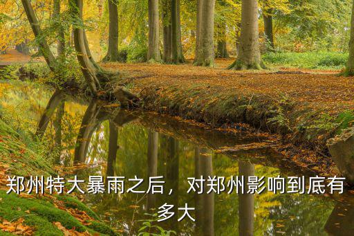 鄭州特大暴雨之后，對鄭州影響到底有多大