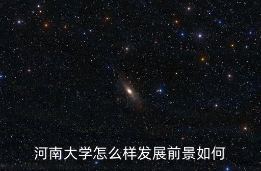 河南大學(xué)怎么樣發(fā)展前景如何
