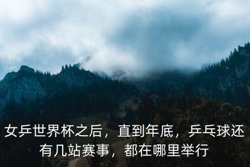 女乒世界杯之后，直到年底，乒乓球還有幾站賽事，都在哪里舉行