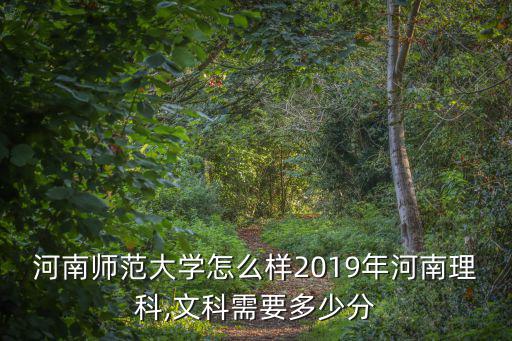 河南師范大學(xué)怎么樣2019年河南理科,文科需要多少分