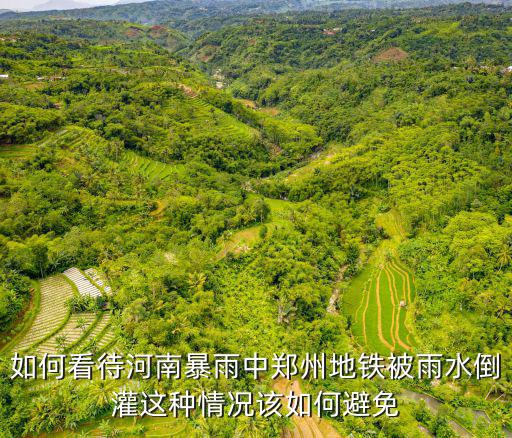 如何看待河南暴雨中鄭州地鐵被雨水倒灌這種情況該如何避免