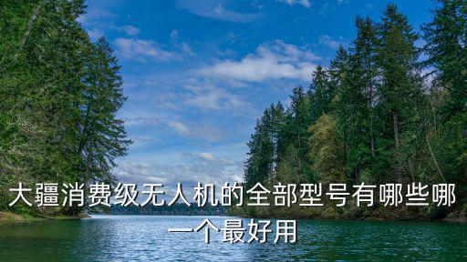 大疆消費級無人機的全部型號有哪些哪一個最好用