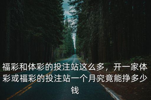 鄭州多少彩票投注站,福彩和體彩的投注站這么多