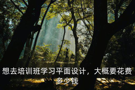 想去培訓班學習平面設計，大概要花費多少錢