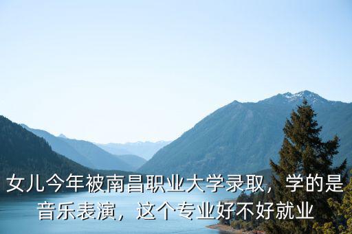 女兒今年被南昌職業大學錄取，學的是音樂表演，這個專業好不好就業