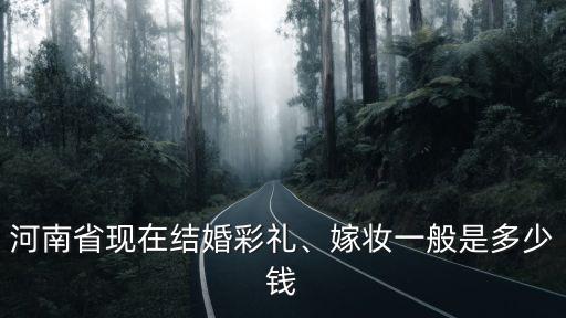河南省現在結婚彩禮、嫁妝一般是多少錢