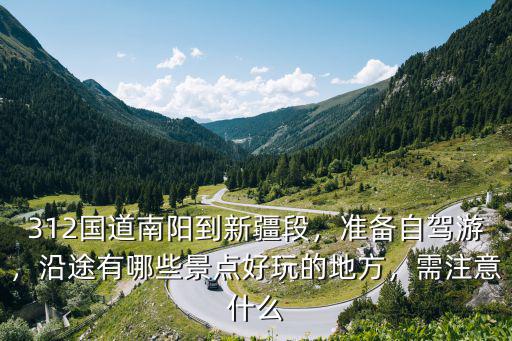 312國道南陽到新疆段，準(zhǔn)備自駕游，沿途有哪些景點好玩的地方，需注意什么