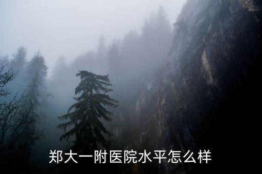 鄭大一附醫(yī)院水平怎么樣