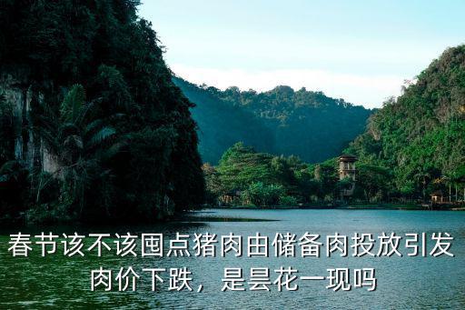 春節該不該囤點豬肉由儲備肉投放引發肉價下跌，是曇花一現嗎