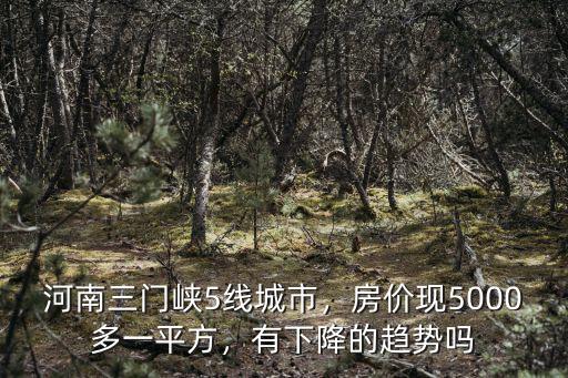 河南三門峽5線城市，房價現(xiàn)5000多一平方，有下降的趨勢嗎