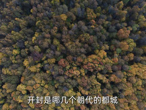 開封是哪幾個朝代的都城