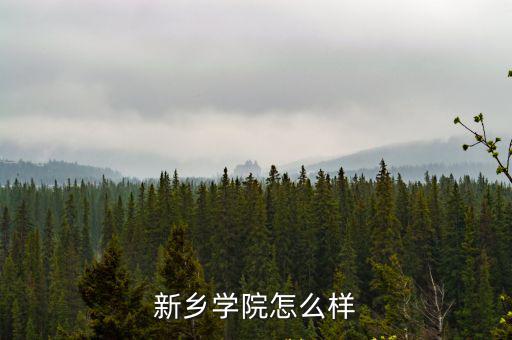 新鄉學院怎么樣