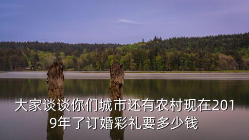 大家談?wù)勀銈兂鞘羞€有農(nóng)村現(xiàn)在2019年了訂婚彩禮要多少錢