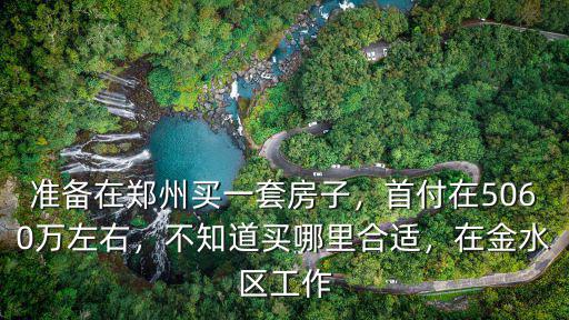 準備在鄭州買一套房子，首付在5060萬左右，不知道買哪里合適，在金水區工作