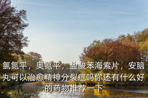 氯氮平，奧氮平，鹽酸苯海索片，安腦丸可以治愈精神分裂癥嗎你還有什么好的藥物推薦一下