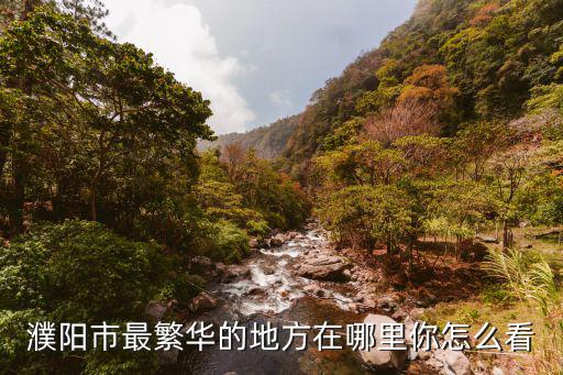濮陽市最繁華的地方在哪里你怎么看