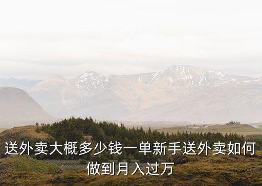 送外賣大概多少錢一單新手送外賣如何做到月入過萬