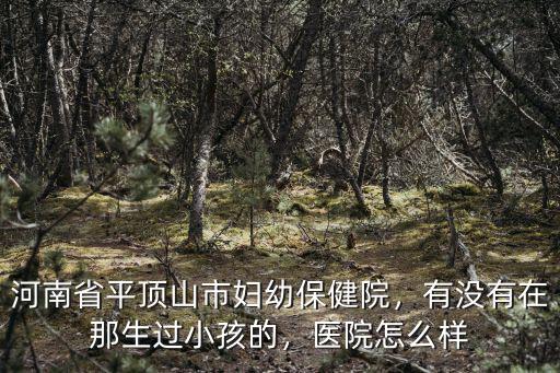 河南平頂山市有多少家醫(yī)院,河南省平頂山市婦幼保健院