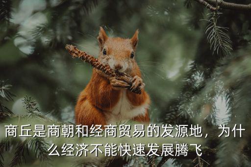 商丘是商朝和經商貿易的發源地，為什么經濟不能快速發展騰飛