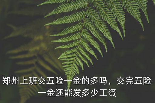 鄭州國企工作多少,畢業一年在鄭州某國企工作