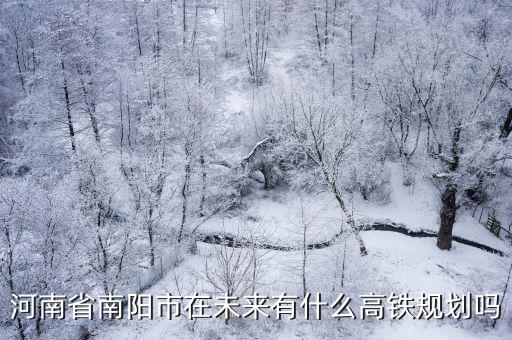 河南省南陽市在未來有什么高鐵規劃嗎