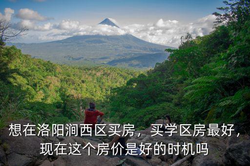 想在洛陽(yáng)澗西區(qū)買房，買學(xué)區(qū)房最好，現(xiàn)在這個(gè)房?jī)r(jià)是好的時(shí)機(jī)嗎