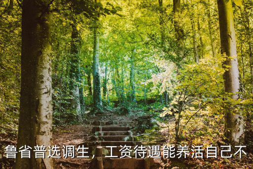 魯省普選調生，工資待遇能養活自己不