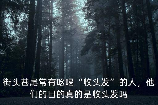 鄭州哪里有收購頭發(fā)的,街頭巷尾常有吆喝收頭發(fā)的人