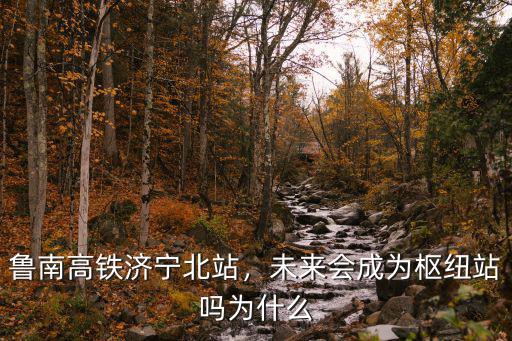 魯南高鐵濟寧北站，未來會成為樞紐站嗎為什么