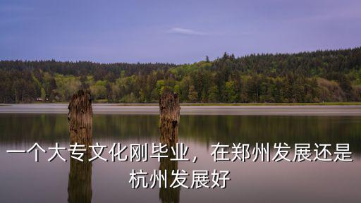 一個大專文化剛畢業，在鄭州發展還是杭州發展好
